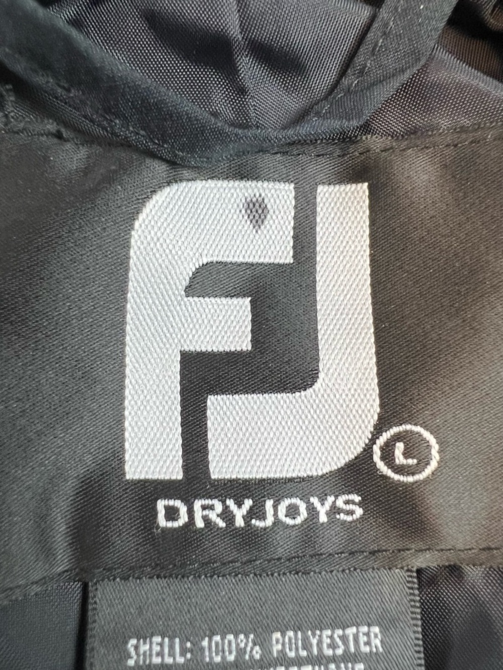 FJ  FootJoy DryJoys Black Hydro Lite Windbreaker Rain Outdoor Golf Pants - Picture 3 of 16
